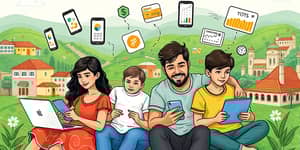 Produtos financeiros digitais para economia familiar